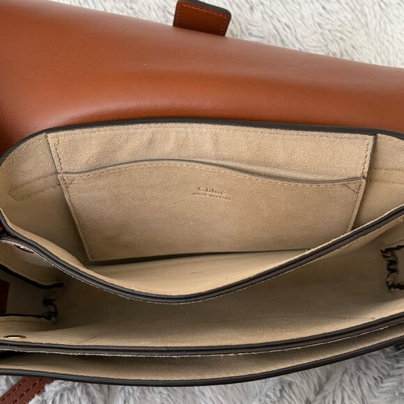 Chloe Faye Leather Suede Small Crossbody Bag - Picture 7 of 13